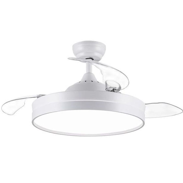 Wisdom Ventilatore Da Soffitto E Plafoniera 60W Lampadario Led Pale A Scomparsa