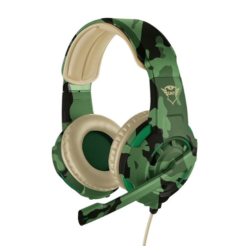Trust Cuffie Gaming Gxt310C Radius Jungle Camo Pc Ps4 Xbox One Switch Cuffia