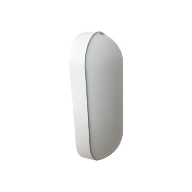 Plafoniera 15W Applique Ovale Lampada Da Esterno Led Muro Parete Ip65 220V 6500K