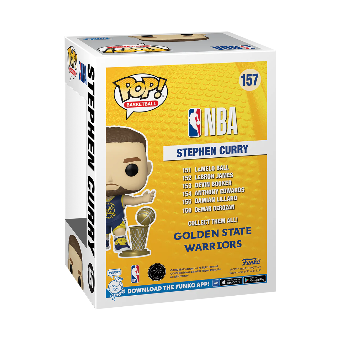 Funko Pop! Basketball - Golden State Warriors (157) Steph Curry Throwback