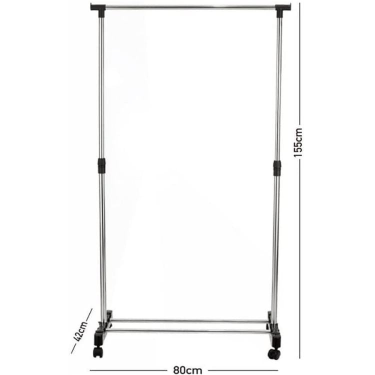 Stand Appendiabiti Con Ruote Stender Telescopico Regolabile In Altezza 155X80X42