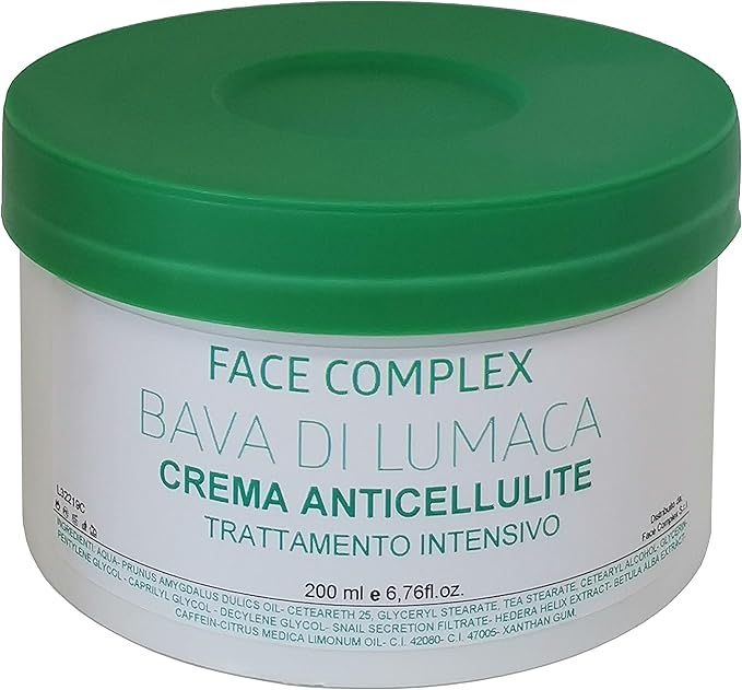 Crema Anticellulite Alla Bava Di Lumaca Corpo Cosce Glutei Gambe Braccia 200ml