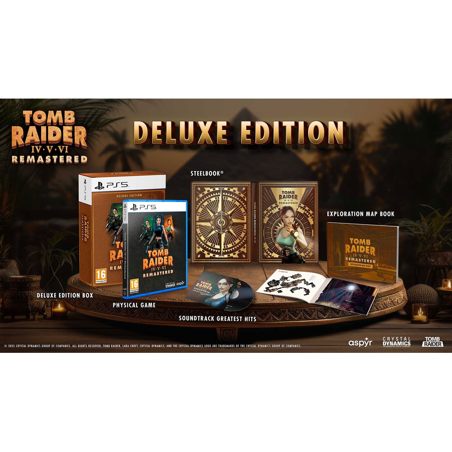 Tomb Raider IV-VI Remastered Lara Croft Deluxe Ed. PS5 ITA Nuovo (Preordine)