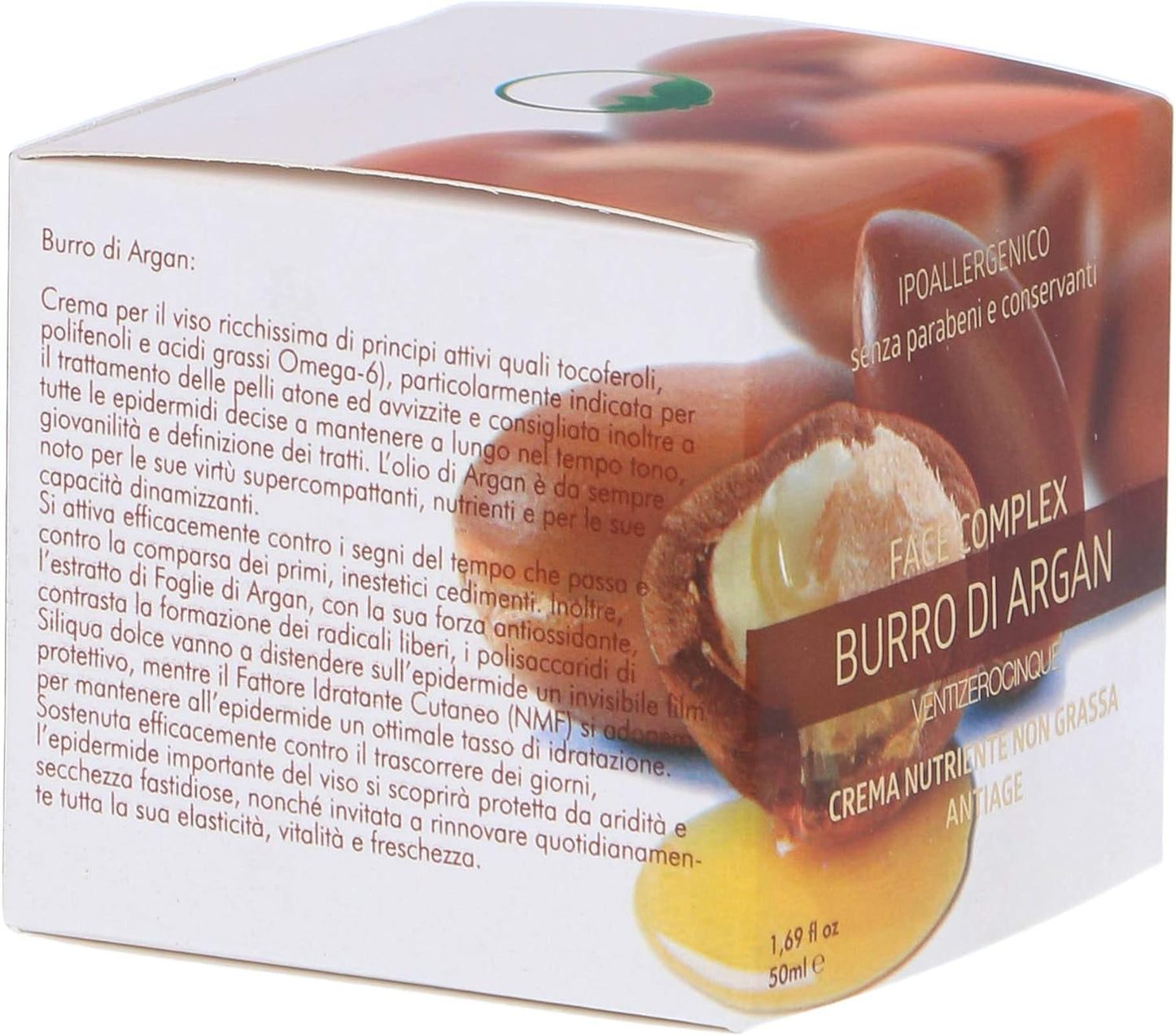 Crema Nutriente Viso Idrata Pelle Rigenerante Antiage Antietà Al Burro Di Argan