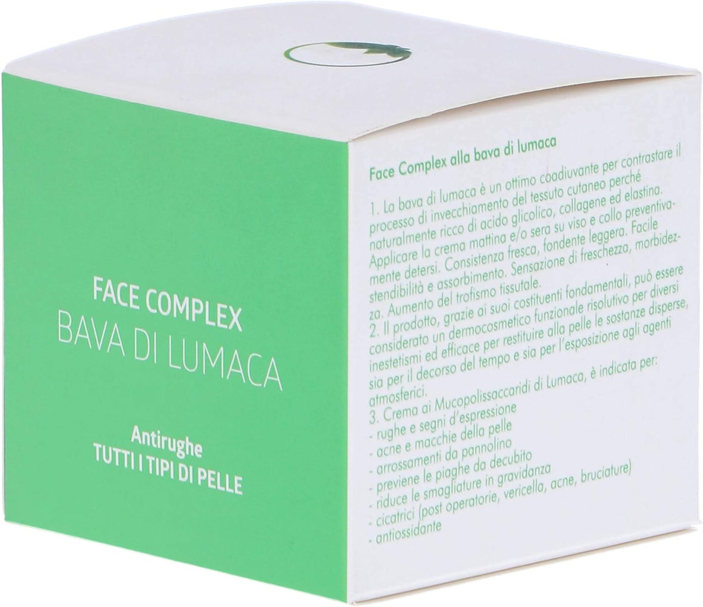 Crema Viso Face Complex Antirughe Bava Di Lumaca Per Tutti Tipi Di Pelle E Rughe