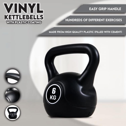 Kettlebell Manubrio Peso Pesi Pvc Ghisa Ghiria Palestra Crossfit Fitness Mma 6Kg