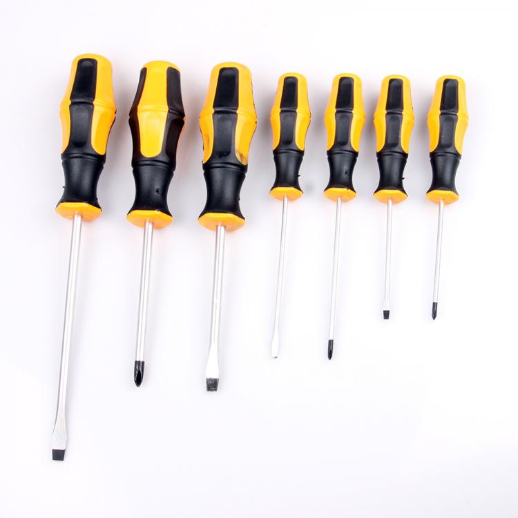 Kit Set 7 Cacciaviti A Taglio Croce Phillips Serie Giraviti Con Punta Magnetica