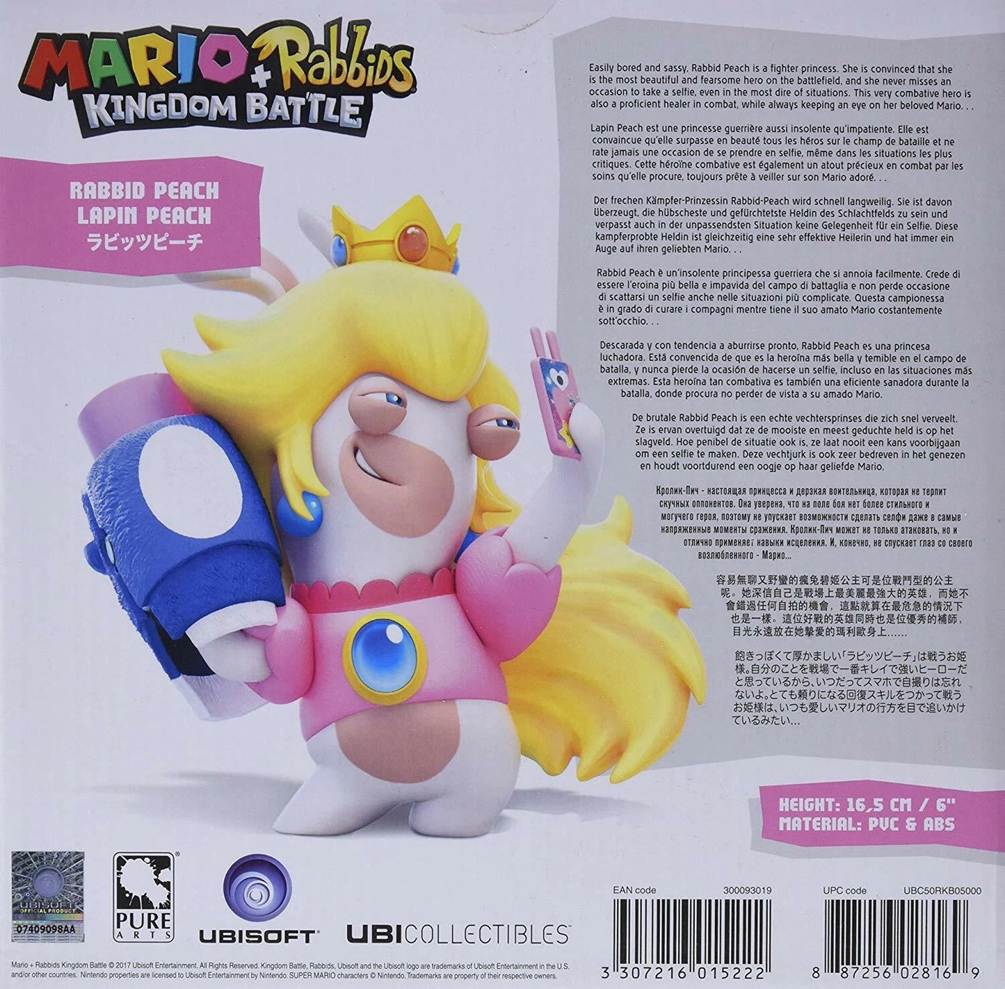 Mario + Rabbids Kingdom Battle Statua Peach 16,5 Cm Da Collezione Nintendo Switch