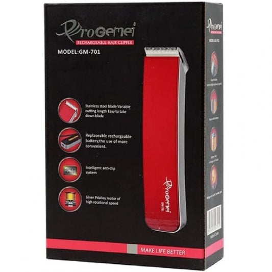 Geemy Rasoio Elettrico Tagliacapelli Ricaricabile Regola Barba Portatile Viaggio