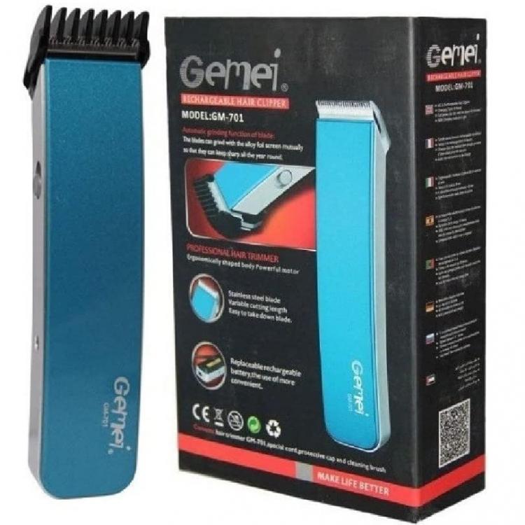 Geemy Rasoio Elettrico Tagliacapelli Ricaricabile Regola Barba Portatile Viaggio