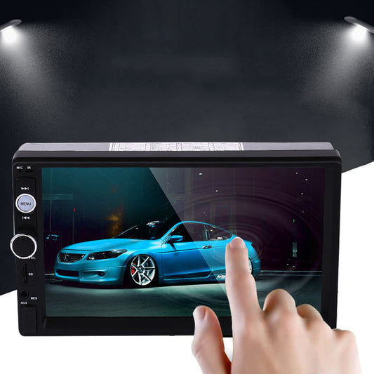 Autoradio 2 Din 7" Player Mp5 TOUCH SCREEN STEREO BLUETOOTH USB SD AUX - NO GPS