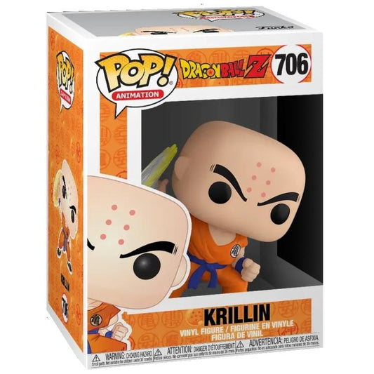 Funko Pop ! Dragon Ball Z - (706) Krillin W/ Destructo Disc Figure Vinyl 9Cm Dbz