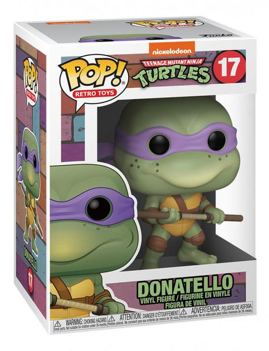 Funko Pop ! Teenage Mutant Ninja Turtles (17) Donatello Vinyl Figure Tmnt 9Cm