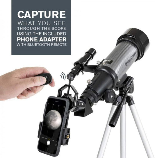 CELESTRON TELESCOPIO PORTATILE DA VIAGGIO 70 DX CON ADATTATORE PER SMARTPHONE
