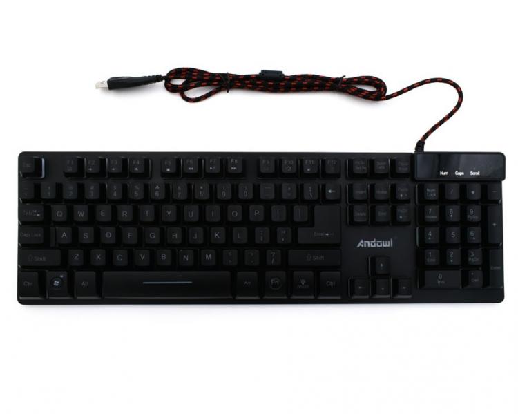 Tastiera Retroilluminata Gaming Computer Pc Led Usb Meccanica Keyboard Gioco 801