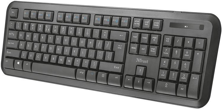 Trust Kit Tastiera Nova E Mouse Wireless Set Accessori Computer Pc Portatile