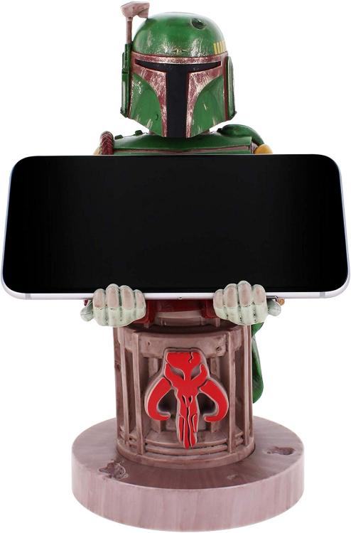 Cable Guys Starwars Boba Fett Statuetta Stand Base Ricarica SmartphoneController