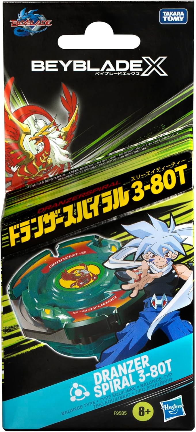 Beyblade X Dranzer Spiral 3‑80T Anniversary X‑Over Top & Launcher Hasbro
