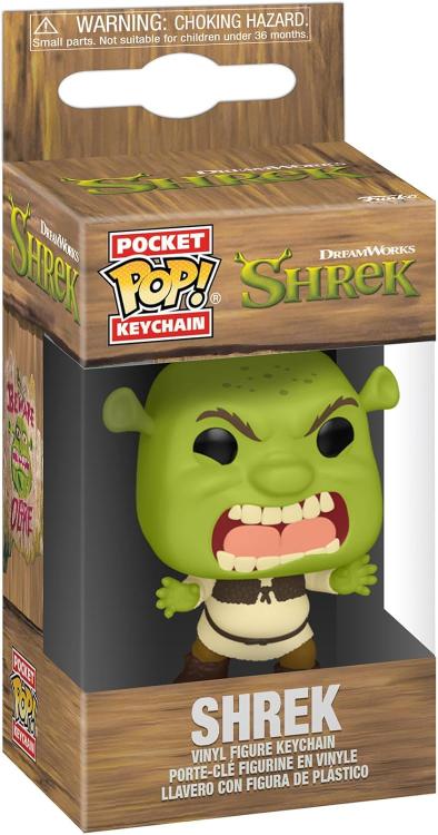 Funko Pop ! Keychain Pocket Shrek Dream Works - (Shrek) Portachiavi Vinyl Figure