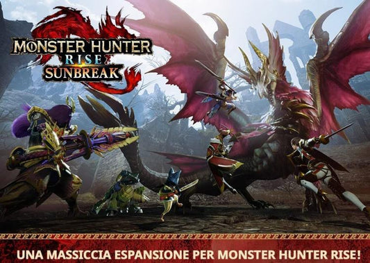 MONSTER HUNTER RISE + SUNBREAK NINTENDO SWITCH ITALIANO GIOCO NUOVO SIGILLATO