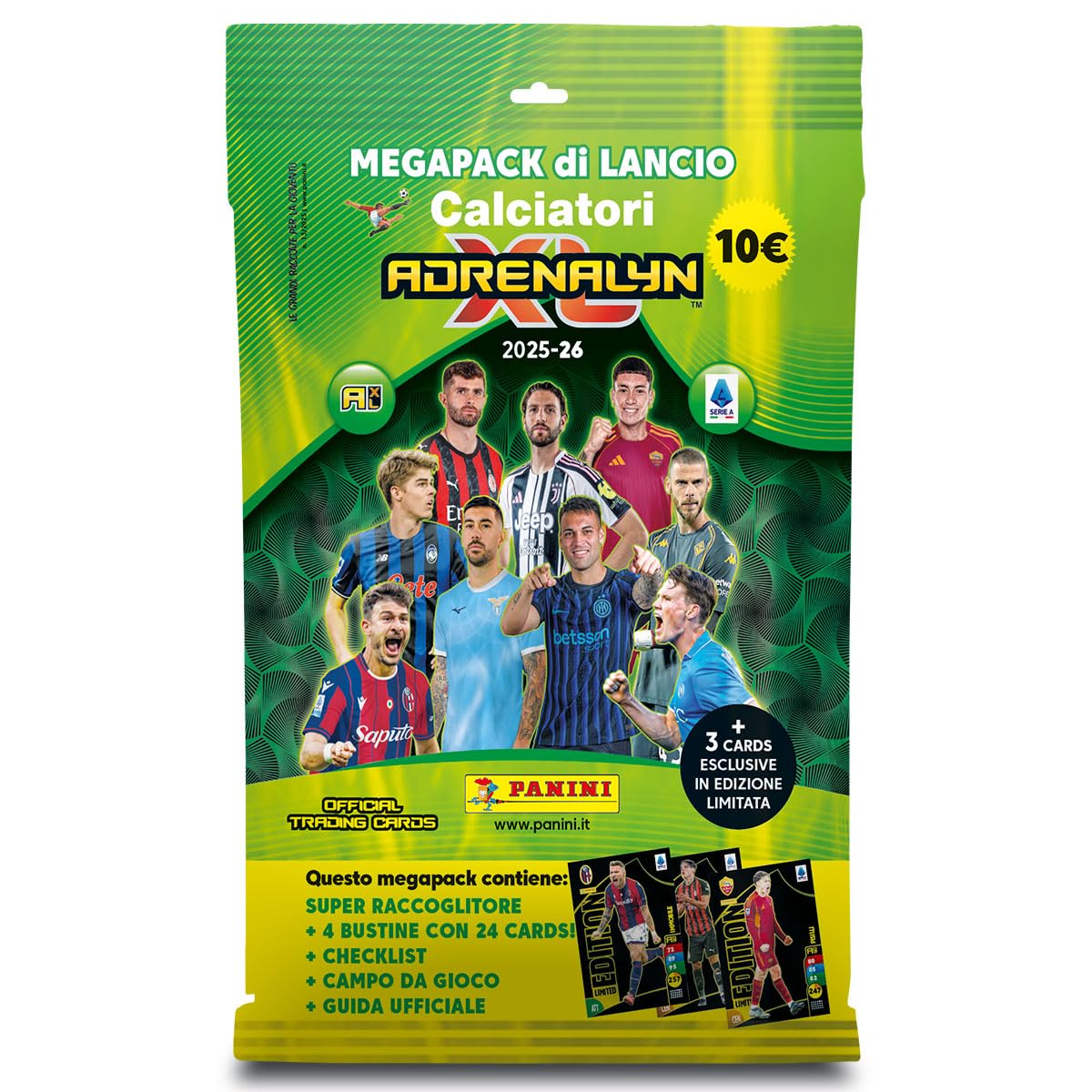 Panini Calciatori Adrenalyn XL Serie A 2025-2026 Starter Set Raccoglitore + 4 Buste