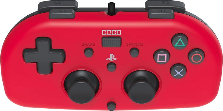 Joypad Hori Minipad Ps4 Wired Con Filo Rosso Controller Ufficiale Playstation 4