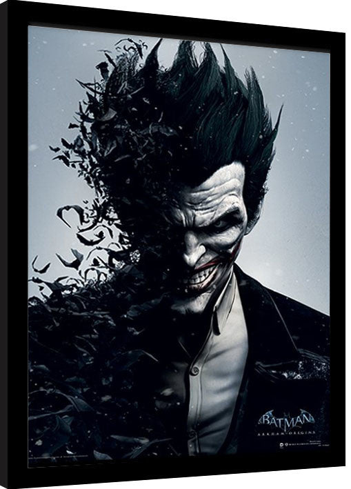 DC Comics - Poster 3D con Cornice (Batman Joker) Lenticular - Batman Arkham Origins
