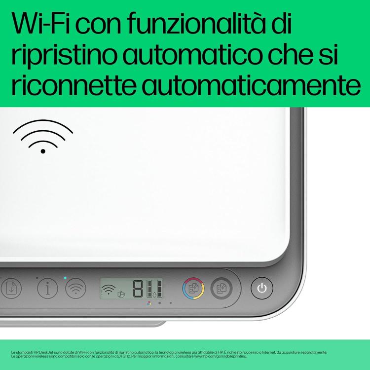Hp Stampante Multifunzione A Colori Deskjet 4220E Wi-Fi Bluetooth 5.5 Ppm Pc Usb