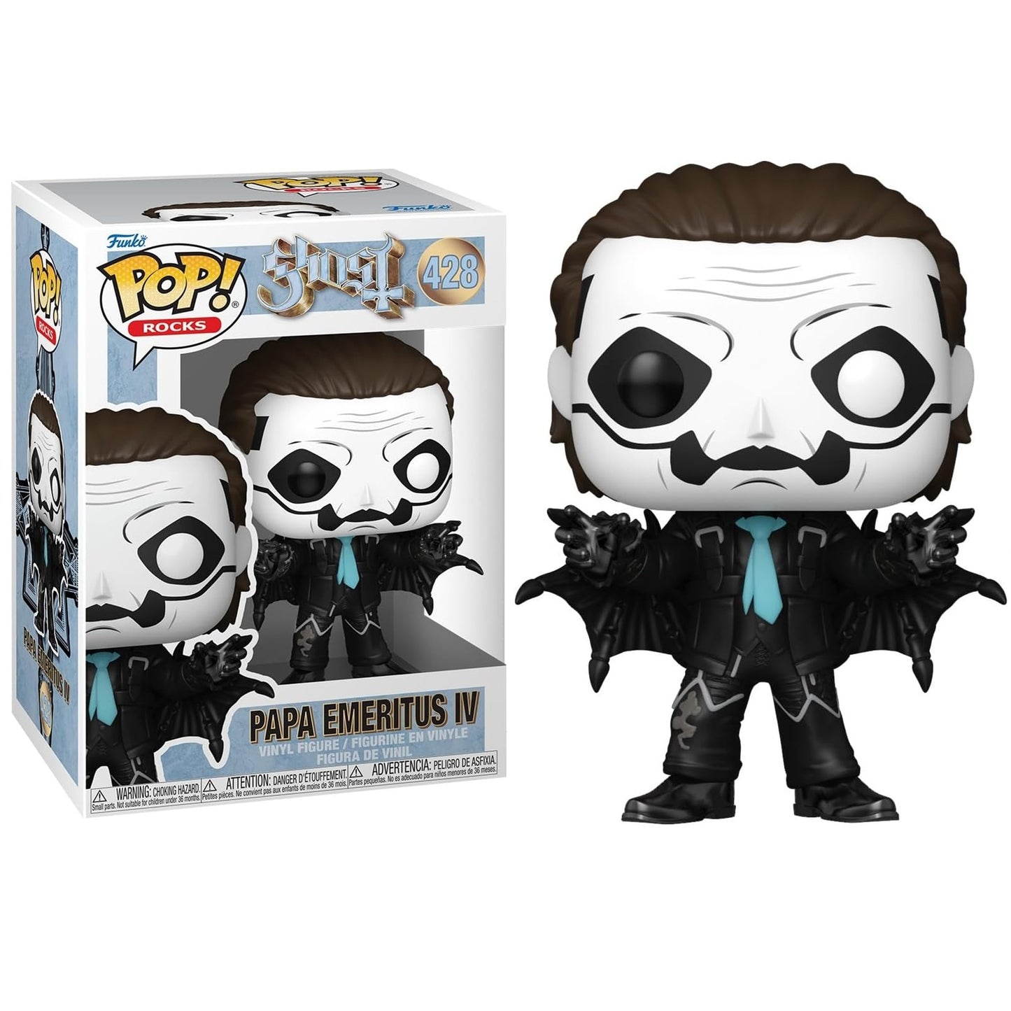 Funko Pop ! Rocks Ghost - (428) Papa Emeritus IV Band Papa Bat 9cm