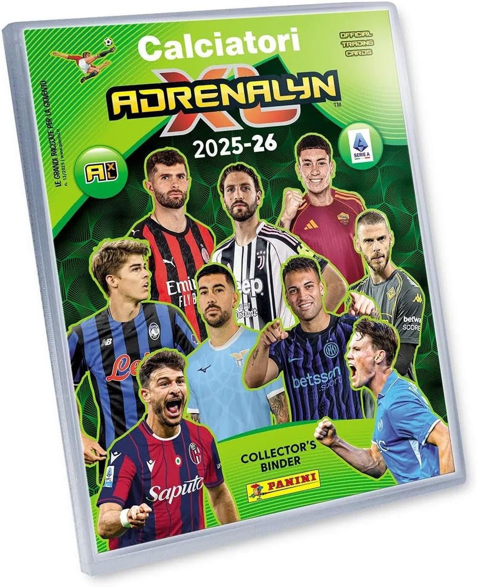 Panini Calciatori Adrenalyn XL Serie A 2025-2026 Starter Set Raccoglitore + 4 Buste