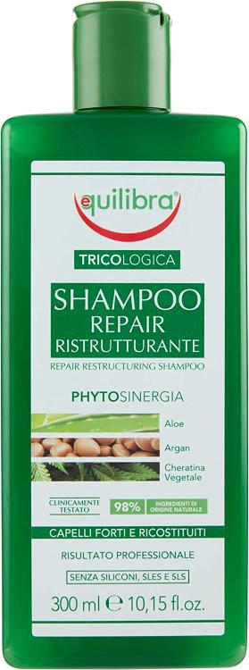 Equilibra Trattamento Capelli Ristrutturante Tricologica Shampoo Balsamo Pettine