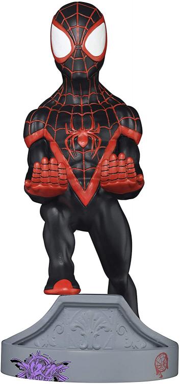 Cable Guys (Spiderman Miles Morales) Marvel Statuetta Base Smartphone Controller