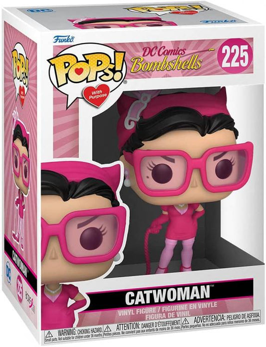 Funko Pop Dc Comics Bombshells - Catwoman 225 Girl Pink Donna Gatto Figure Vinyl
