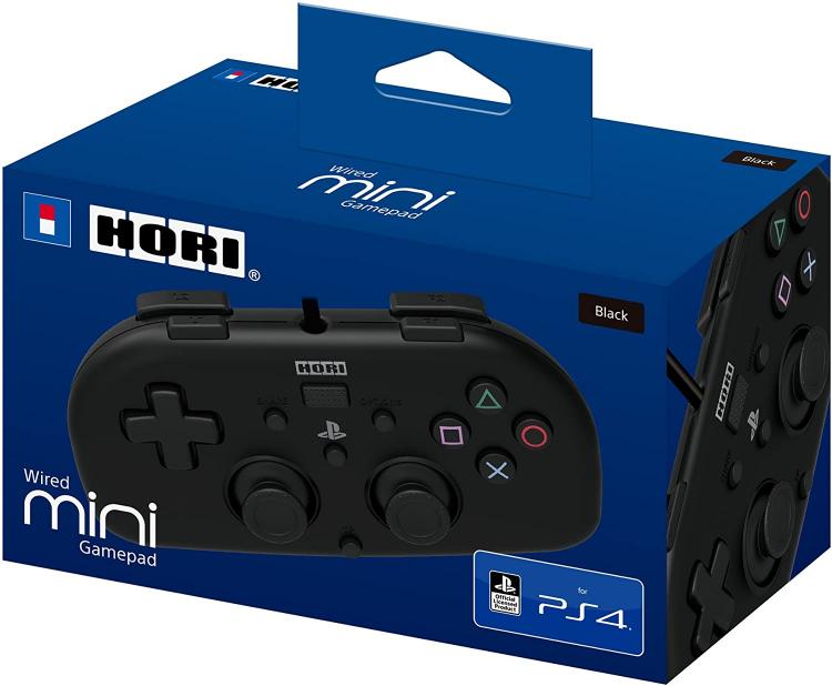 Joypad Hori Minipad Ps4 Wired Con Filo Nero Controller Ufficiale Playstation 4