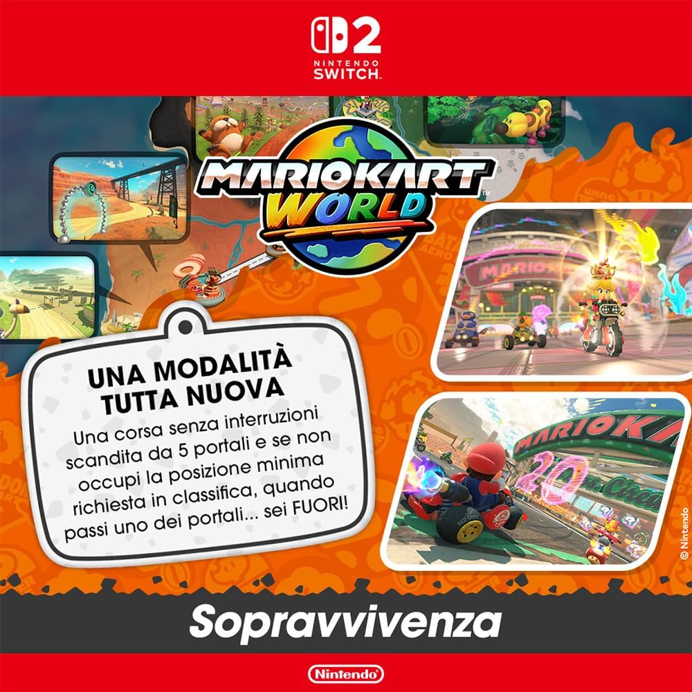Mario Kart World - Nintendo Switch 2 Ita NS2 Pal Eu Videogioco Nintendo Switch 2