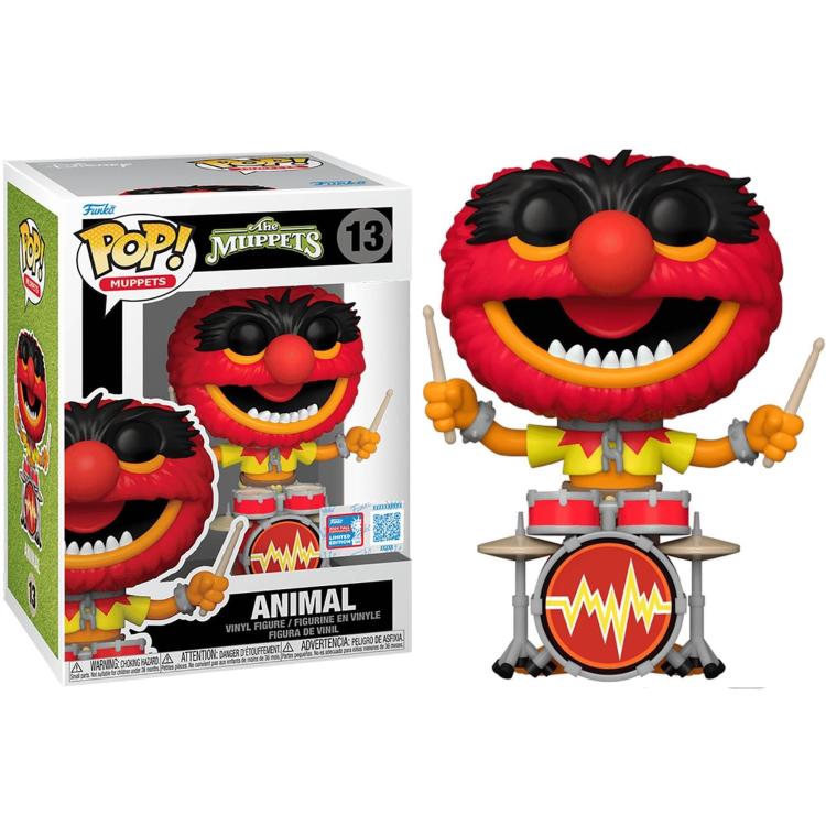 Funko Pop ! The Muppets (13) Animal - Batterista (Exclusive) Vinyl Figure 9Cm