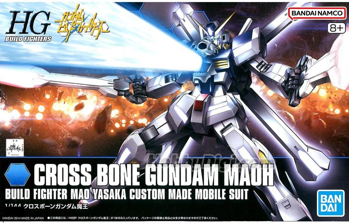 Bandai HGBF Crossbone Gundam Maoh 1/144 Model Kit – Gunpla Figure PVC