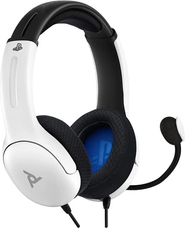 CUFFIE PDP STEREO UFFICIALE CONTROLLER PLAYSTATION LVL40 PER PS4 /PS5 BIANCO