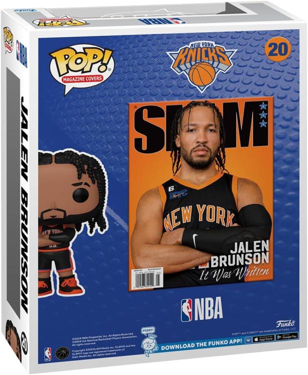 Funko Pop ! Basketball Cover Slam Nba - (20) Jalen Brunson P.M. New York Knicks