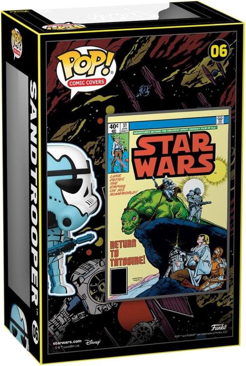 Funko Pop ! Comic Covers - Star Wars (06) Sandtrooper Vinyl Figure 28Cm Statua