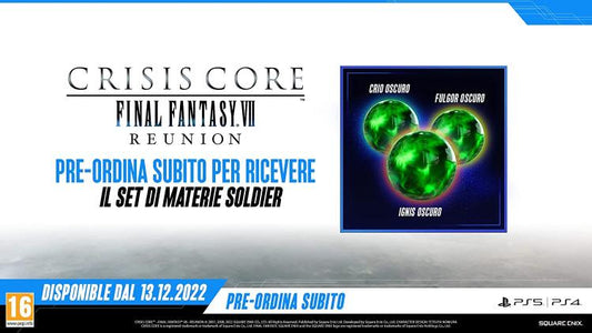 Crisis Core Final Fantasy Vii 7 Reunion Ps5 Gioco Italiano Playstation 5 Nuovo