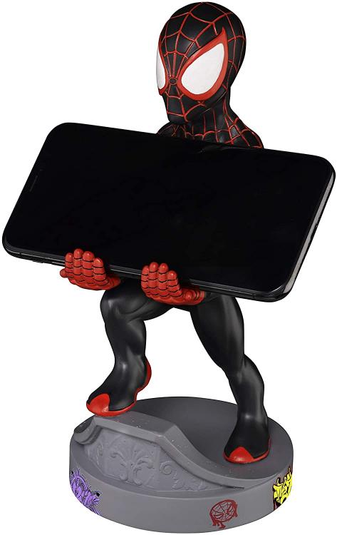 Cable Guys (Spiderman Miles Morales) Marvel Statuetta Base Smartphone Controller