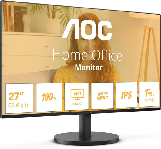 Aoc Monitor 27" Led Fhd Full Hd IPS 27B3HA2 Hdmi PC 100Hz 1920x1080