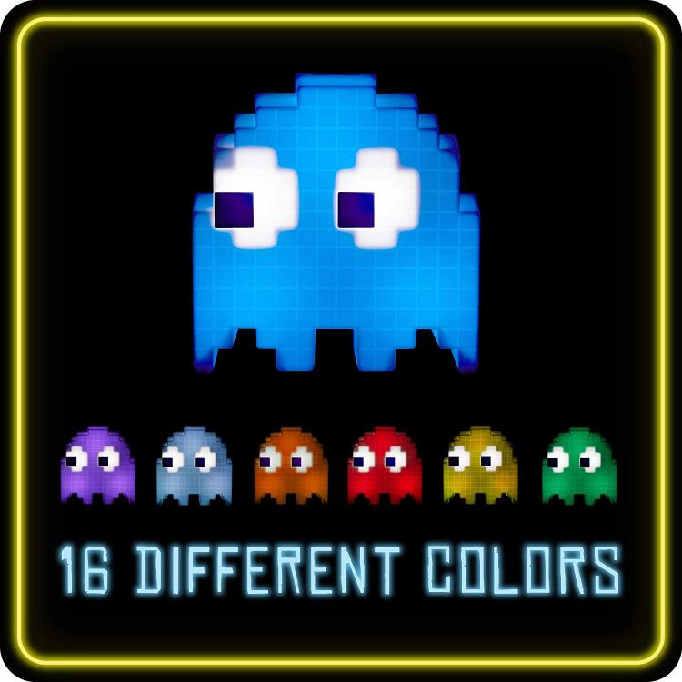 Paladone Lampada Pacman Ghost Light V2 Plastica Multicolore Cambia Colore