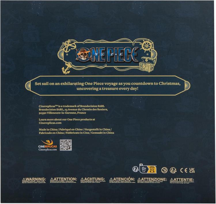 One Piece Calendario Dell'Avvento One Piece Deluxe 2024 - Licenza Ufficiale Op