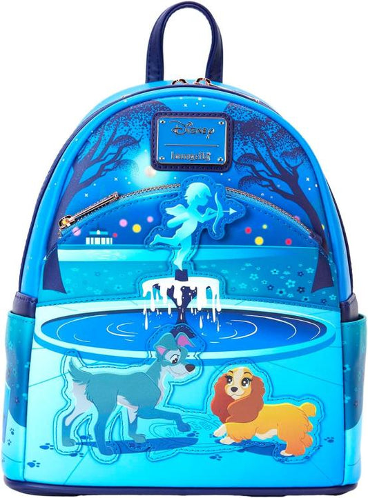 Funko Loungefly Disney Zaino Lady And The Tramp 70Th Anniversary Mini Backpack