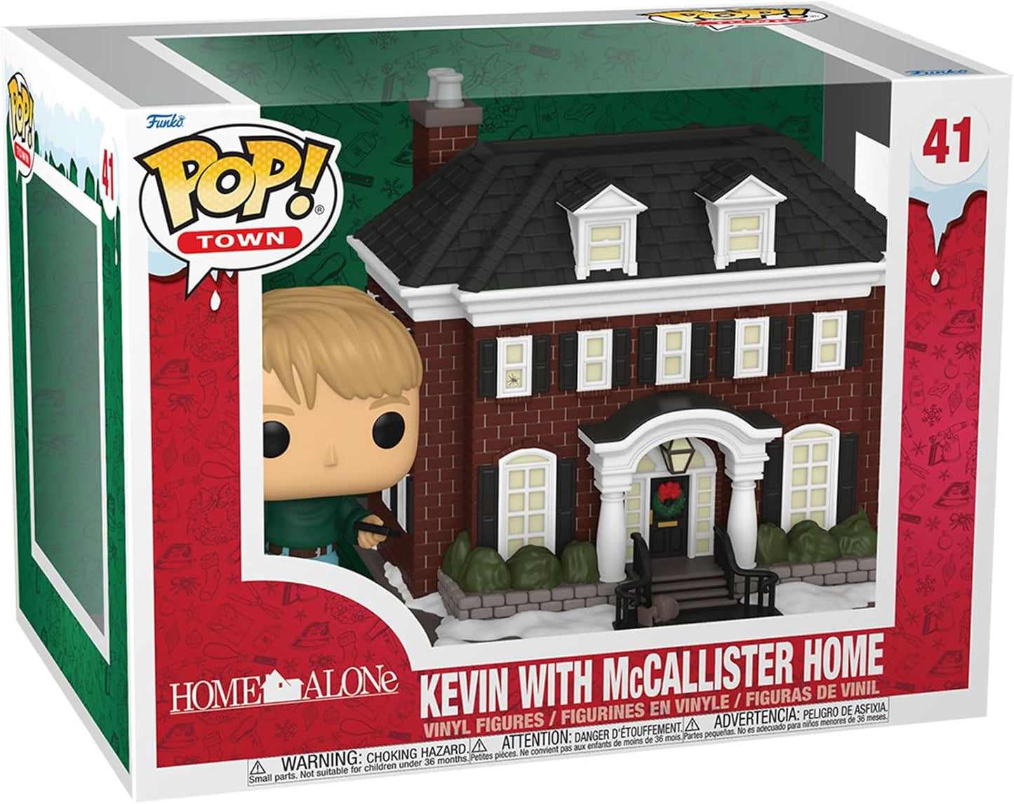 Funko Pop ! Town - Home Alone (41) Kevin With McCallister Home 12cm