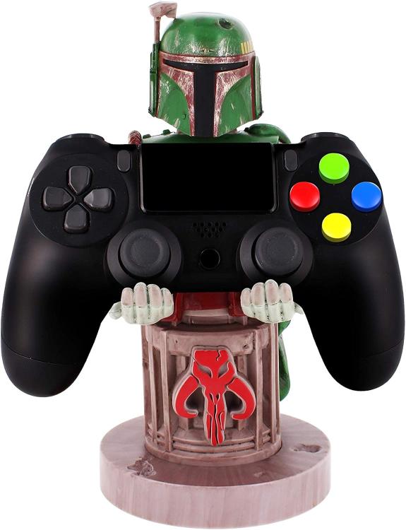 Cable Guys Starwars Boba Fett Statuetta Stand Base Ricarica SmartphoneController