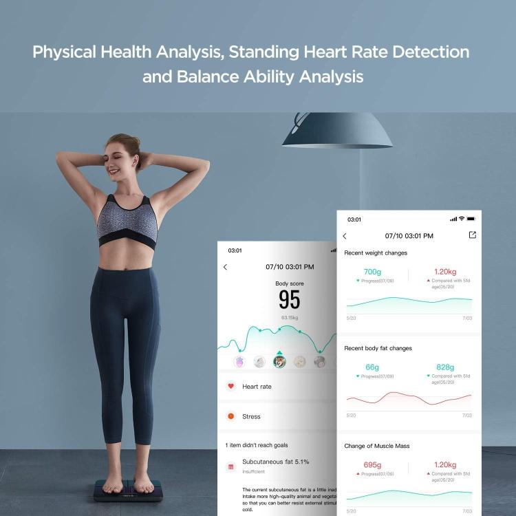 AMAZFIT SMART SCALE AURORA BLUE BILANCIA INTELLIGENTE COMPOSITION BLUETOOTH BODY