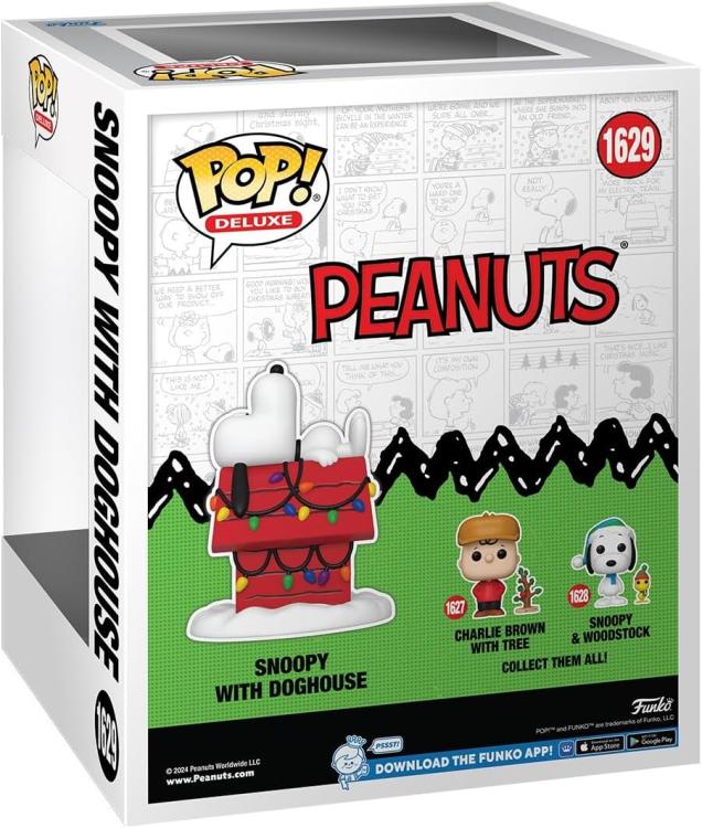 Funko Pop ! Tv Peanuts - (1629) Snoopy W/ Doghouse 15Cm Figure Holiday Deluxe